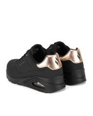 SNEAKERS SKECHERS UOMO UNO - GOLDEN AIR BLACK 177094 NAT
