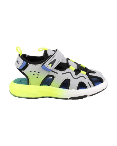 SANDALO PRIMIGI BAMBINO NAPPA PU  GRIGIO-NAVY 1477211   