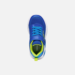 SNEAKERS GEOX BAMBINO JUNIOR J ASSISTER B. C - MESH+DBK STA ROYAL/LIME J45DZC 014CE C4344