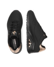 SNEAKERS SKECHERS UOMO UNO - GOLDEN AIR BLACK 177094 NAT