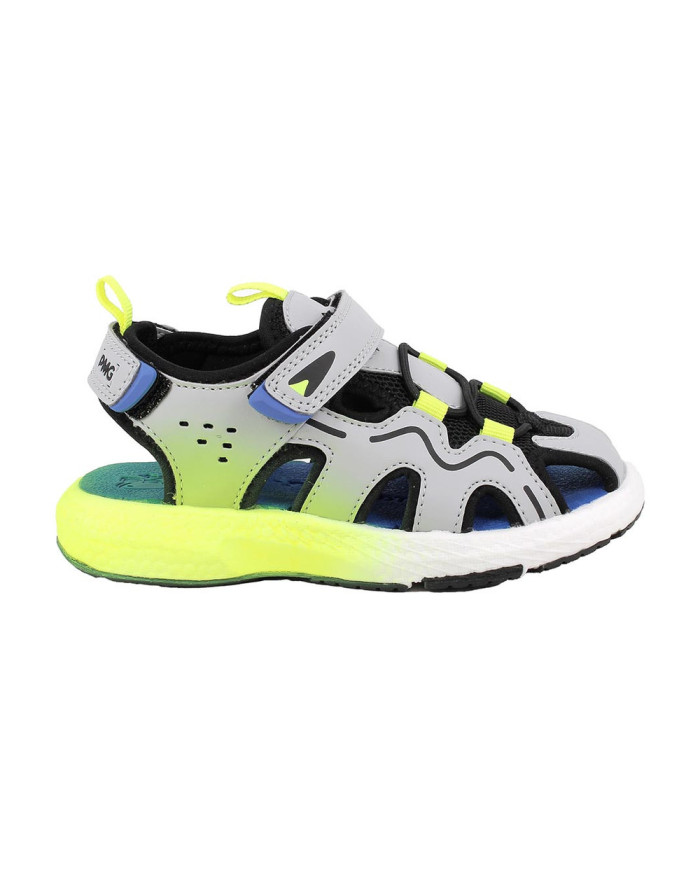 SANDALO PRIMIGI BAMBINO NAPPA PU  GRIGIO-NAVY 1477211   