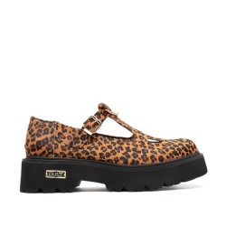 MOCASSINI CULT DONNA SLASH 4216 LOW W JAGUAR PR.PONY LEATHER BLACK MARY JANE CLW421601