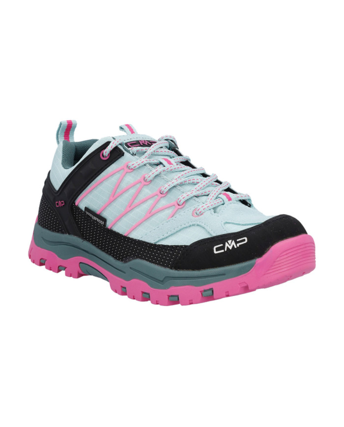 SCARPA DA TREKKING CMP BAMBINA KIDS RIGEL LOW WP TREKKING SHOE OPALE BUBBLE GUM 3Q54554J 56ET