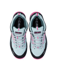 SCARPA DA TREKKING CMP BAMBINA KIDS RIGEL LOW WP TREKKING SHOE OPALE BUBBLE GUM 3Q54554J 56ET