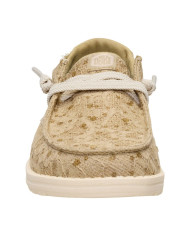 MOCASSINO HEY DUDE DONNA  WENDY SEQUIN LACE OLIVE GREY HD.45478 3VM