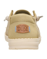 MOCASSINO HEY DUDE DONNA  WENDY SEQUIN LACE OLIVE GREY HD.45478 3VM