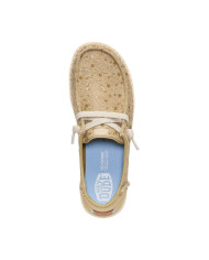 MOCASSINO HEY DUDE DONNA  WENDY SEQUIN LACE OLIVE GREY HD.45478 3VM