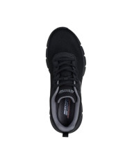 SNEAKERS SKECHERS UOMO BOBS SPORT B FLEX ICY EDGE 118109 BBK  
