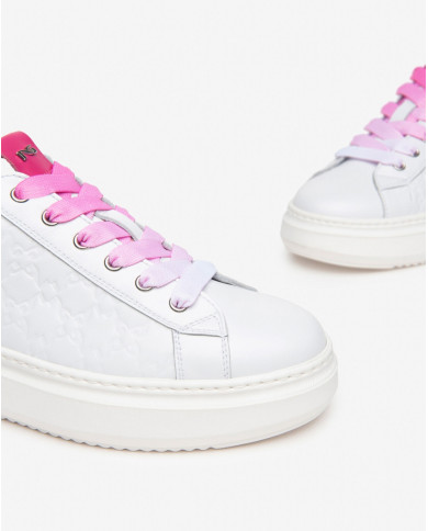 SNEAKERS NEROGIARDINI DONNA PELLE BIANCO E409913D/707