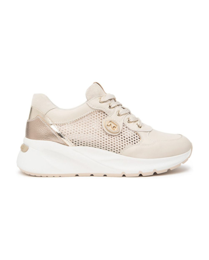 SNEAKERS NEROGIARDINI DONNA VELVET MILK 1039 T.NORA LATTE 02 T.BRILL PLATINO 6074 SUNRISE E615180D/710