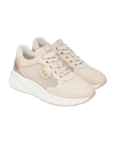 SNEAKERS NEROGIARDINI DONNA VELVET MILK 1039 T.NORA LATTE 02 T.BRILL PLATINO 6074 SUNRISE E615180D/710