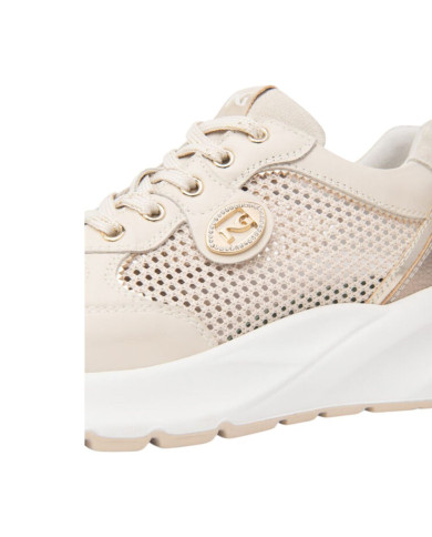 SNEAKERS NEROGIARDINI DONNA VELVET MILK 1039 T.NORA LATTE 02 T.BRILL PLATINO 6074 SUNRISE E615180D/710