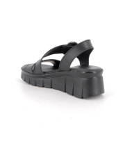 SANDALI CON ZEPPA IGI&CO DONNA CON STRAP VITELLO NERO 1189600       