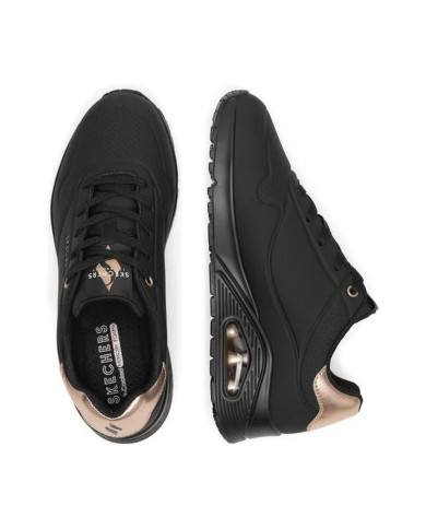 SNEAKERS SKECHERS UOMO UNO - GOLDEN AIR BLACK 177094 NAT