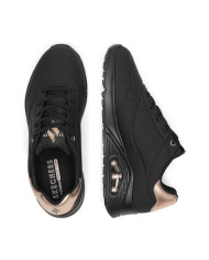 SNEAKERS SKECHERS UOMO UNO - GOLDEN AIR BLACK 177094 NAT