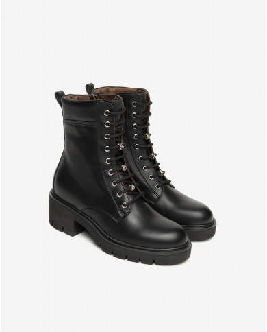 ANFIBI NEROGIARDINI DONNA SAGAR DECO NERO EVA URBANA NERO TACCO 6CM I514810D/100