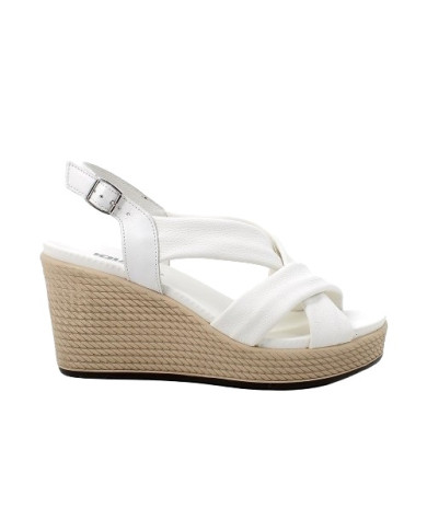 SANDALO CON ZEPPA IGI&CO DONNA PELLE BIANCO 5673611