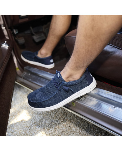 Mocassino Hey Dude Wally Stretch Sox Uomo Blu