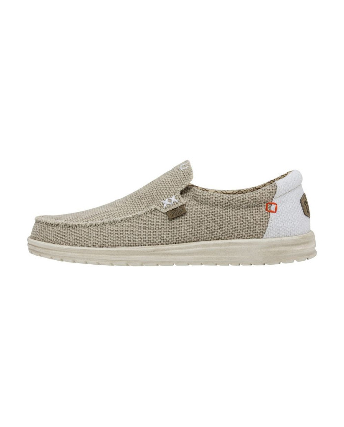 MOCASSINO HEY DUDE UOMO MIKKA BRAIDED OFF WHITE HD.40124 1LB