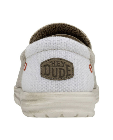 MOCASSINO HEY DUDE UOMO MIKKA BRAIDED OFF WHITE HD.40124 1LB