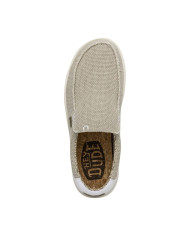 MOCASSINO HEY DUDE UOMO MIKKA BRAIDED OFF WHITE HD.40124 1LB