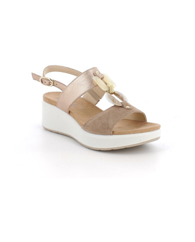 SANDALO ENVAL SOFT DONNA SCAM.SU/FIO.BOT BISCOTTO/CHAMPAGNE 1292733