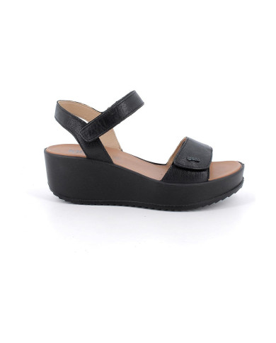 SANDALI  CON ZEPPA IGI&CO DONNA  CAPRA TAMPONATA NERO 1161600