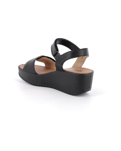 SANDALI  CON ZEPPA IGI&CO DONNA  CAPRA TAMPONATA NERO 1161600