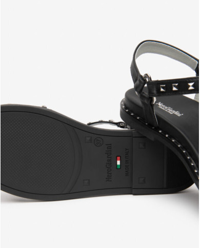 SANDALO NEROGIARDINI DONNA TAMIGI NERO TR TEULADA E615921D/100