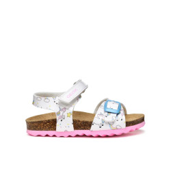 SANDALI GEOX PRIMI PASSI BAMBINA BABY   B S.CHALKI G.A - VER.SI+VER.SI WHITE B922RA 0FCHH C1000