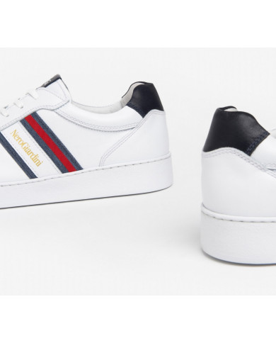 SNEAKERS NEROGIARDINI UOMO OAKLAND BIANCO SAUVAGE BLU EVA ACUTO BIANCO E302850U/707