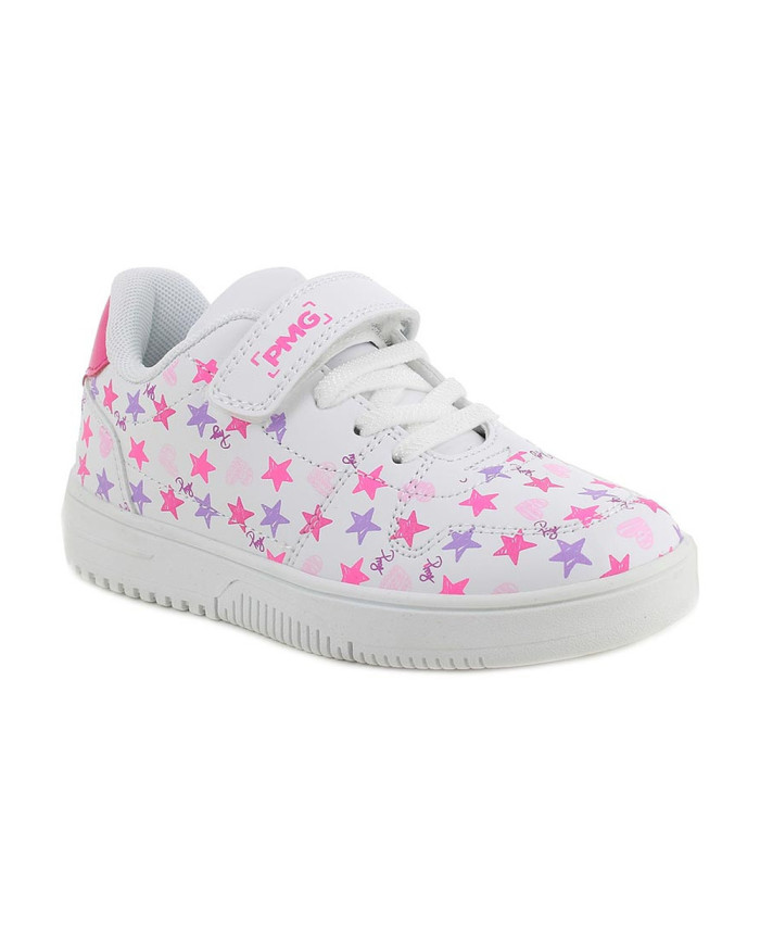 SNEAKERS PRIMIGI BAMBINA NAP.PU ST.STELL BCO-ROSA-FUXIA 1460000