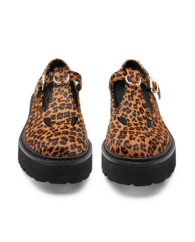 MOCASSINI CULT DONNA SLASH 4216 LOW W JAGUAR PR.PONY LEATHER BLACK MARY JANE CLW421601