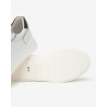 SNEAKERS  NEROGIARDINI DONNA CILE BIANCO GUANTO NERO T.BRILL PLATINO  TR GONZAGA I514171D/707