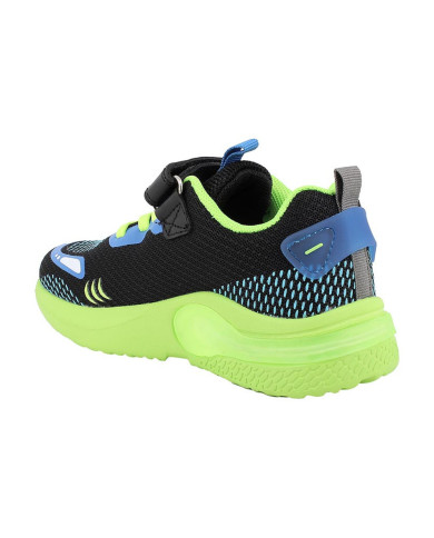 SNEAKERS PRIMIGI BAMBINO T.MESH BICOLORE NERO-CELESTE 1468611
