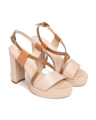 SANDALI CON TACCO NEROGIARDINI DONNA ARMENIA CIPRIA ARMENIA BROWN NAPPA PANDORA TERRA E307542D/614