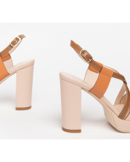 SANDALI CON TACCO NEROGIARDINI DONNA ARMENIA CIPRIA ARMENIA BROWN NAPPA PANDORA TERRA E307542D/614