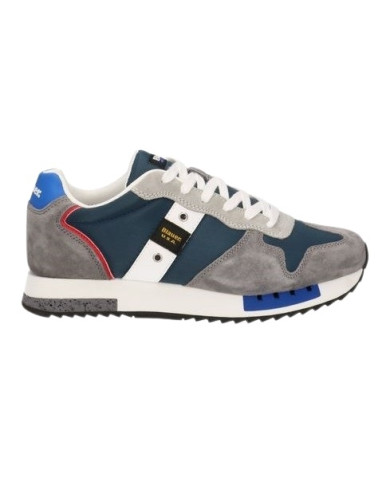 SNEAKERS BLAUER UOMO RUNNING S5QUEENS01/NUB/QUEENS01-MILITARY/GREY