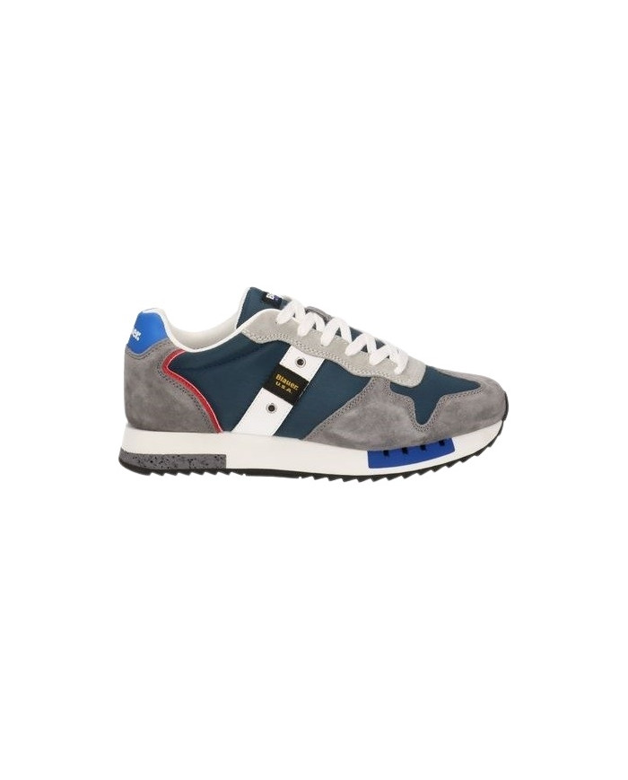 SNEAKERS BLAUER UOMO RUNNING S5QUEENS01/NUB/QUEENS01-MILITARY/GREY