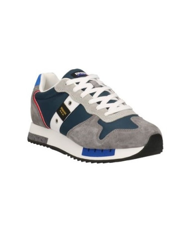 SNEAKERS BLAUER UOMO RUNNING S5QUEENS01/NUB/QUEENS01-MILITARY/GREY