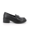 MOCASSINI IGI&CO DONNA IN PELLE NERO CON TACCO 4,5CM 6651300