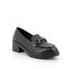 MOCASSINI IGI&CO DONNA IN PELLE NERO CON TACCO 4,5CM 6651300