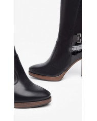 STIVALI CON TACCO NEROGIARDINI DONNA IN PELLE NERO TACCO 9,5 CM  I308920D/100