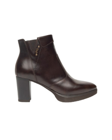 TRONCHETTO NEROGIARDINI DONNA MANOLETE T.DI MORO PU.LESINA  T.MORO TACCO 7CM I513801D/300