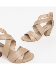 SANDALI CON TACCO NEROGIARDINI DONNA TAMIGI SABBIA GOMMA VIENNA E307510D/410