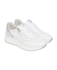 SNEAKERS NEROGIARDINI DONNA SKIPPER BIANCO SKIPPER BIANCO T.GIOVE BIANCO/GRIGI VELOUR E615190D/707
