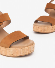 SANDALI CON TACCO NEROGIARDINI DONNA VELOUR TABACCO PU.MARSALA  TACCO 10,5CM E410390D/326