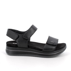 SANDALI CON ZEPPA IGI&CO DONNA NAPPA SOFT NERO  CON STRAP 1174855    