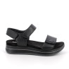 SANDALI CON ZEPPA IGI&CO DONNA NAPPA SOFT NERO  CON STRAP 1174855    