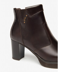 TRONCHETTO NEROGIARDINI DONNA MANOLETE T.DI MORO PU.LESINA  T.MORO TACCO 7CM I513801D/300